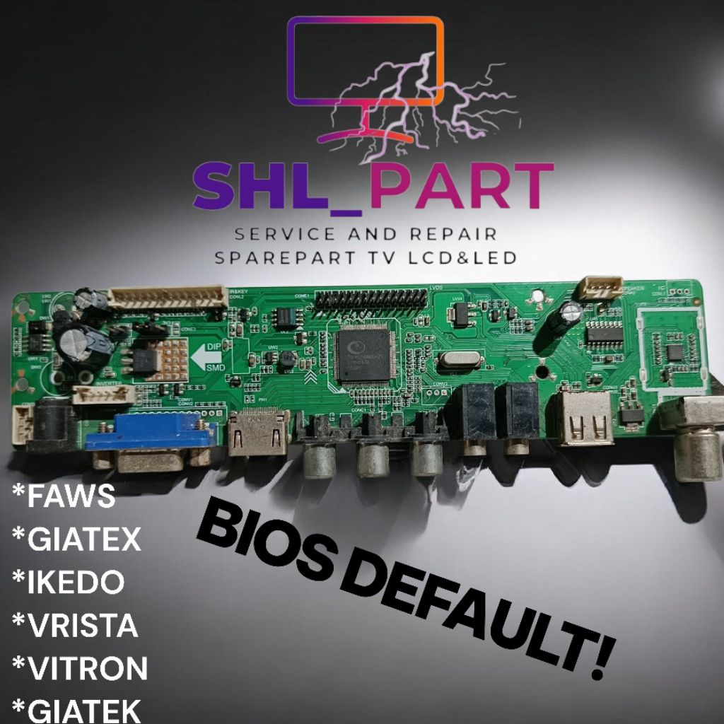mainboard mobo tv led faws,giatek,giatex,ikedo,vrista,vitron