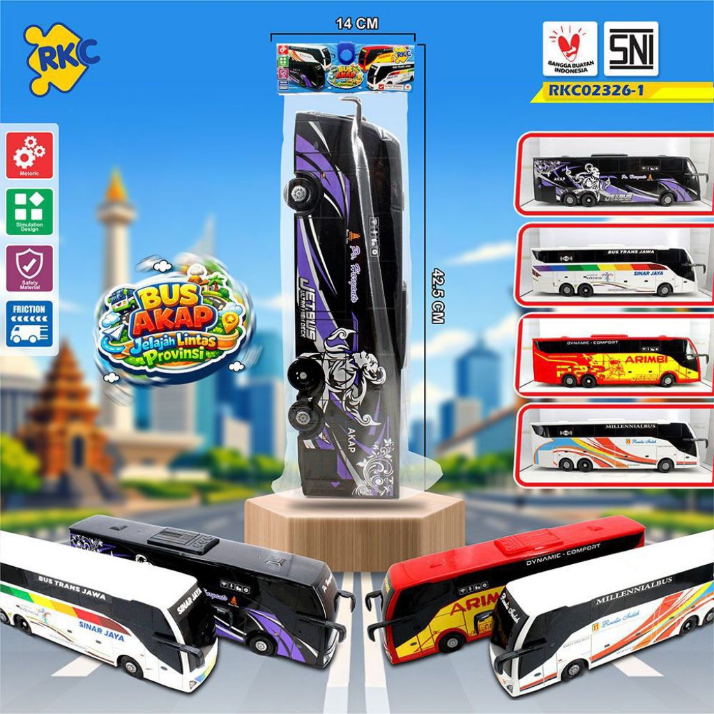 MINIATUR BUS TRONTON RKC WARNA RANDOM