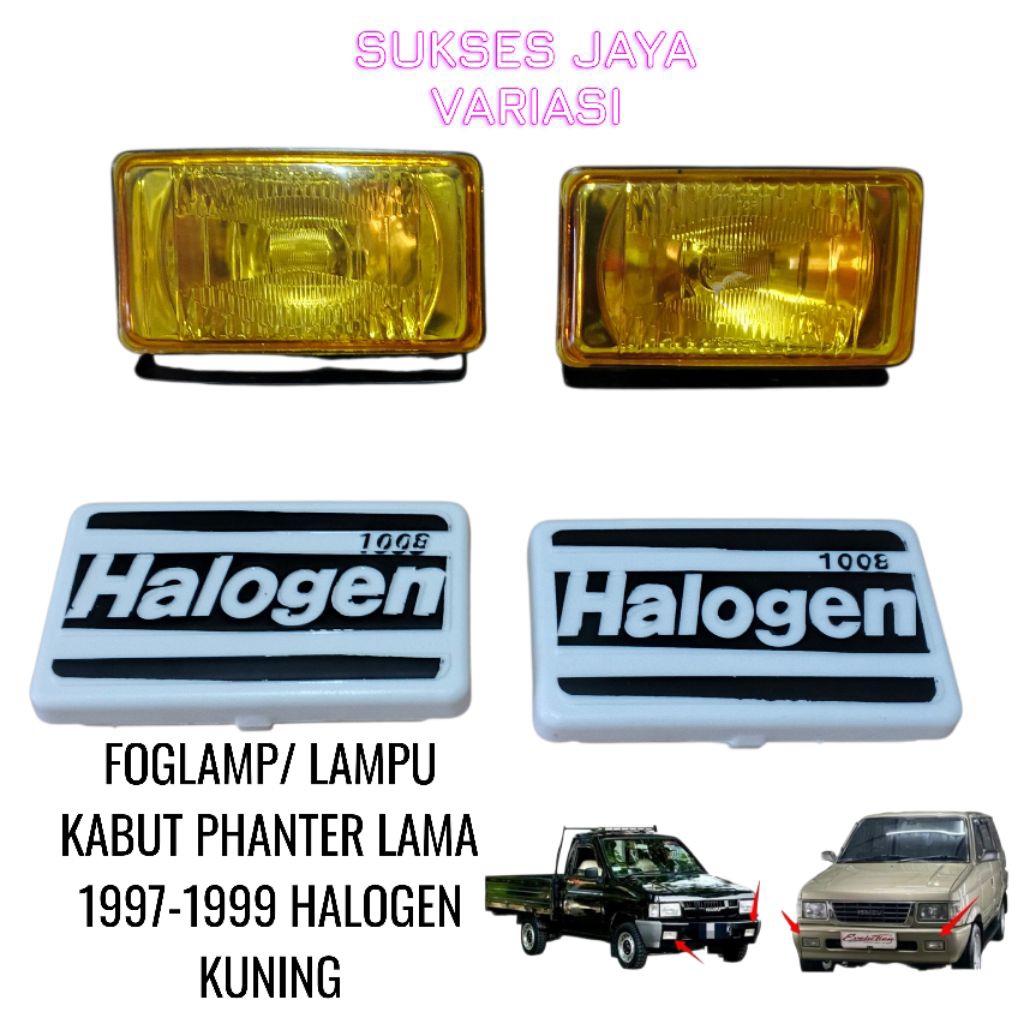 FOGLAMP LAMPU KABUT MOBIL PHANTER LAMA 1996-1999 KUNING