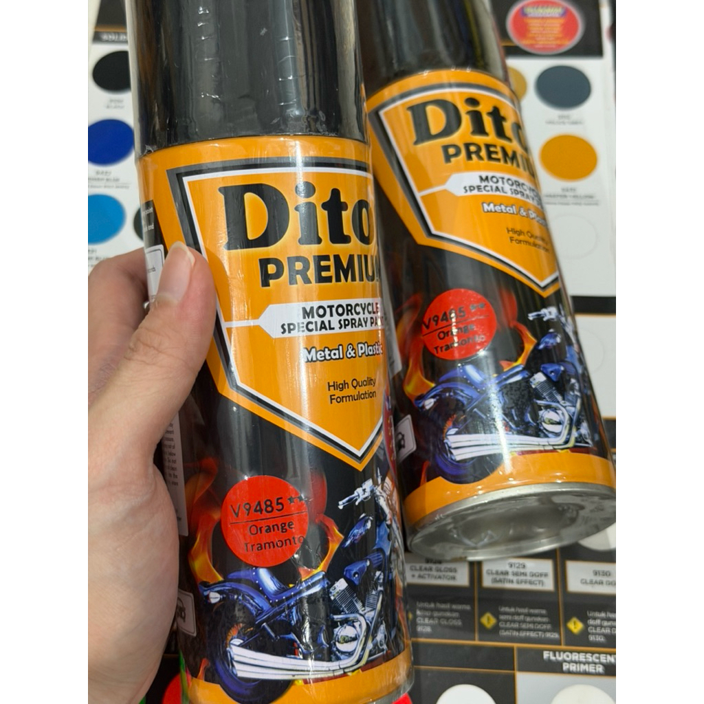 Pilox Diton Premium Paket Orange Tramonto x Lembayung Gold || Cat Semprot Diton Premium Body Motor R
