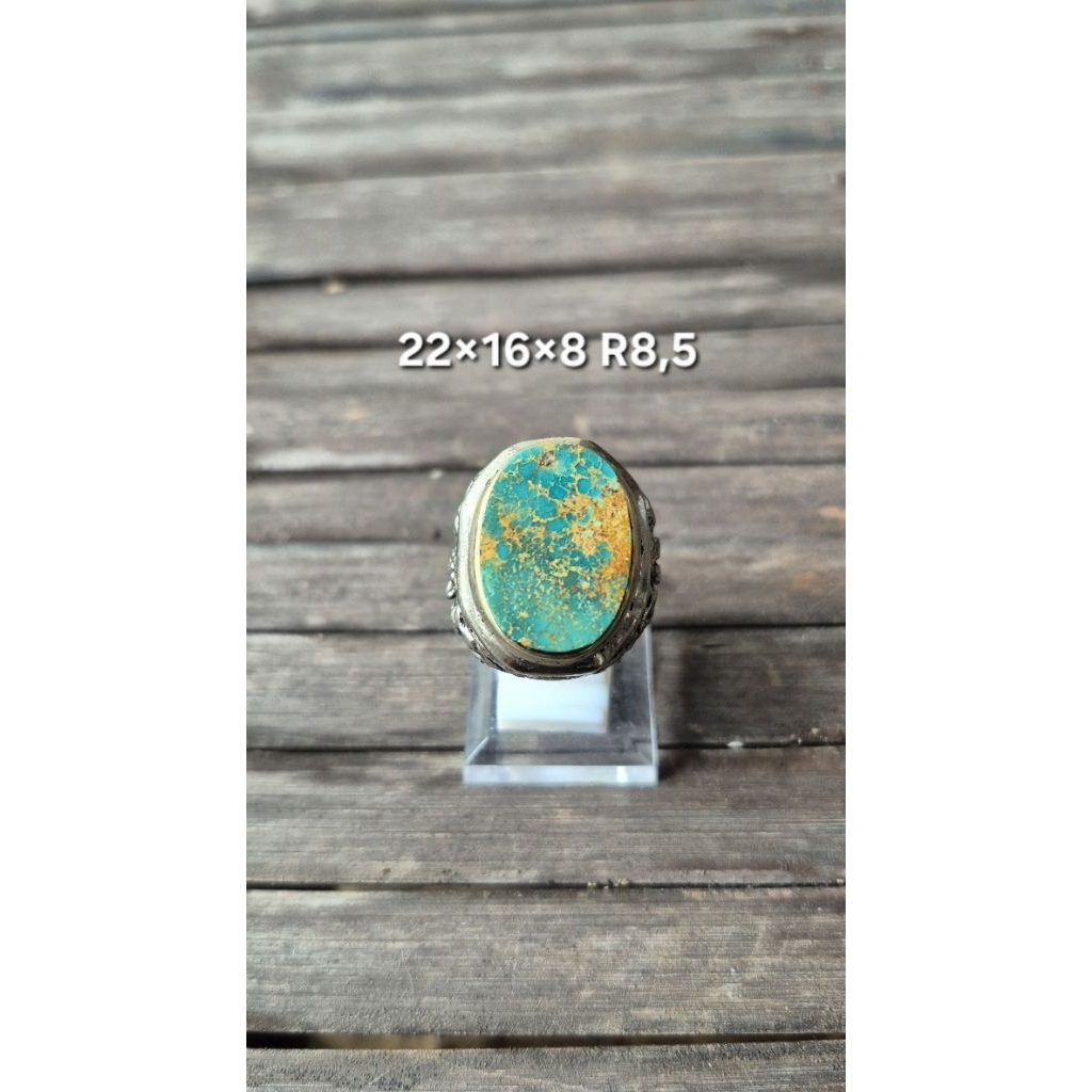Natural pirus persia Hijau urat emas