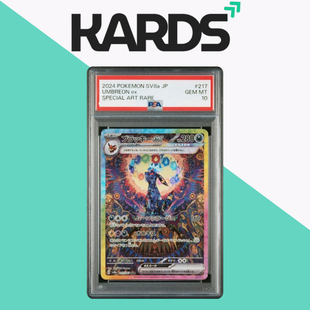 Pokemon TCG PSA 10 Umbreon ex SAR 217/187 Terastal Festival Japan