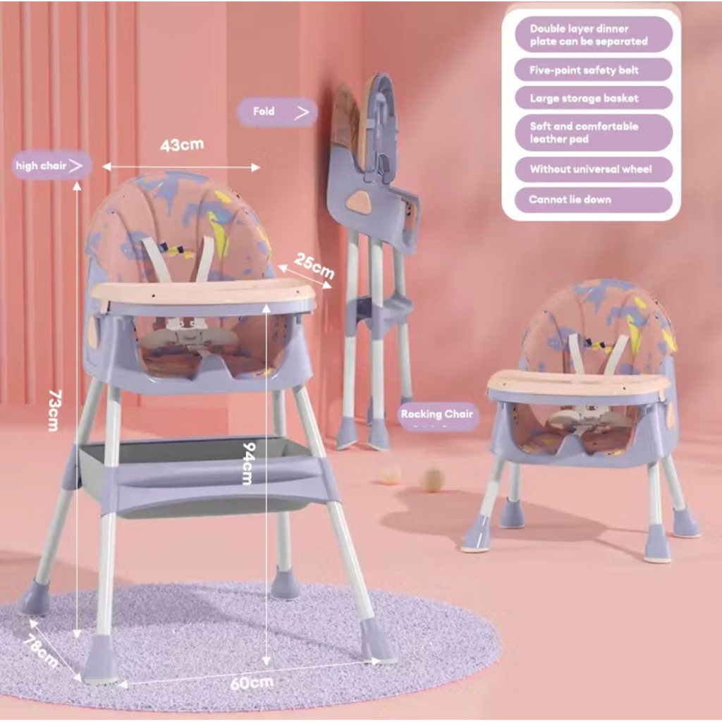 Meja Makan Bayi Multifungsi