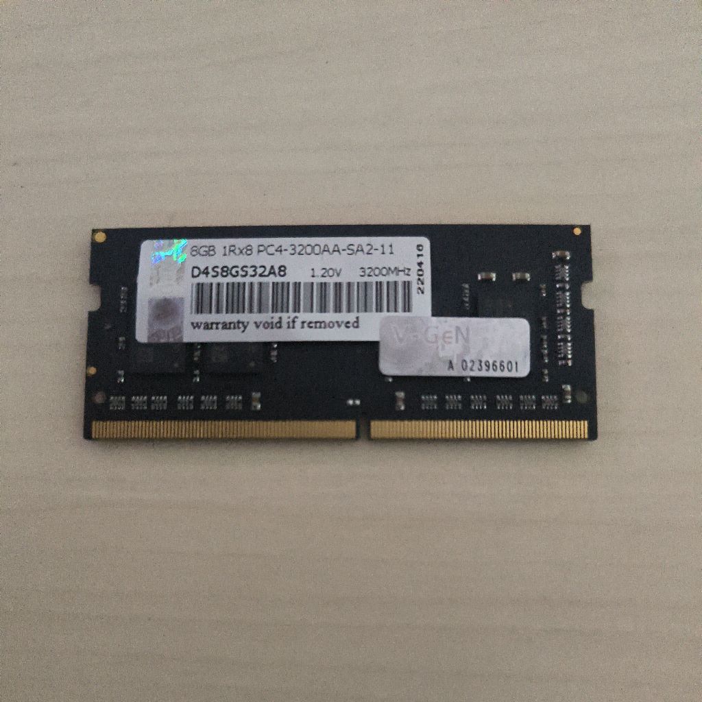 RAM Laptop VGEN DDR4 8GB 3200MHz (PC4-3200) – SODIMM