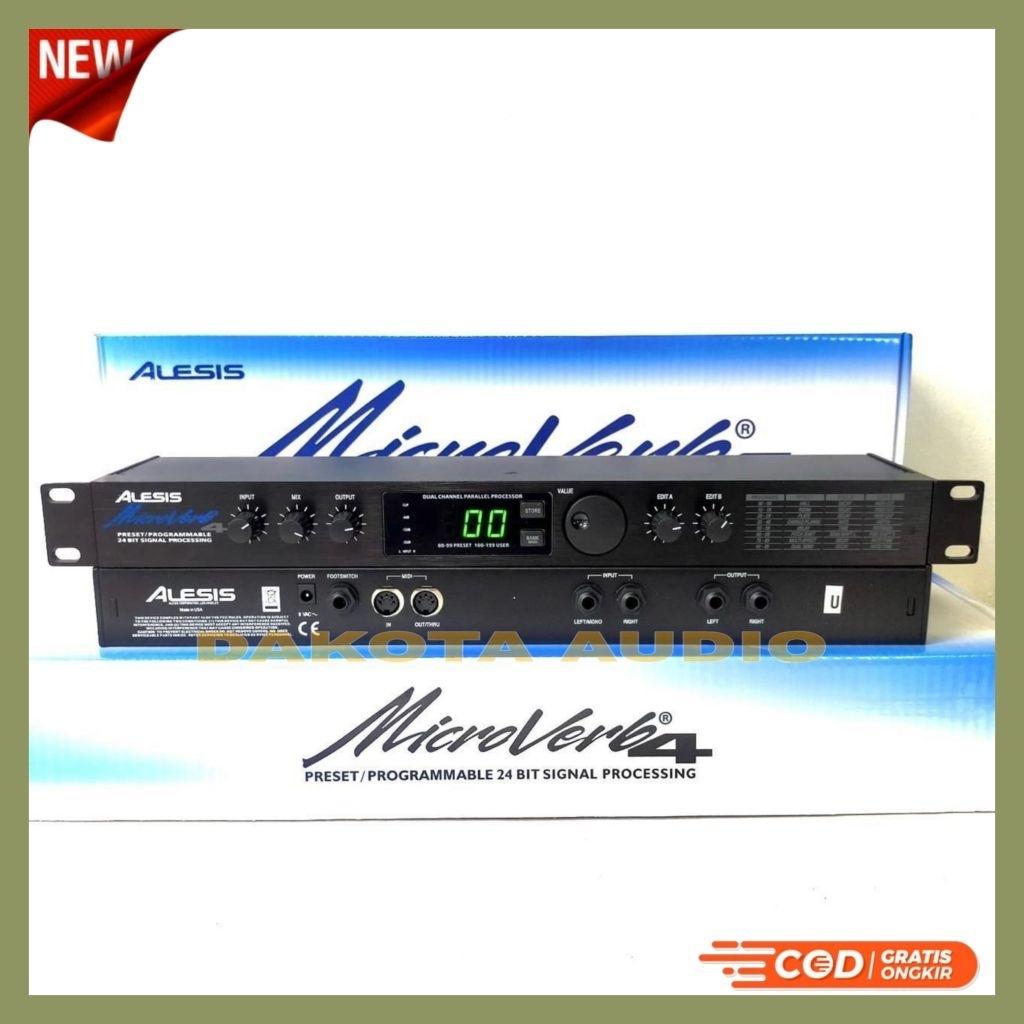 Promo Audio Effect Vocal Alesis Microverb 4 Made In USA Grade A Efek Vokal Microverb 4 Madi in Usa G