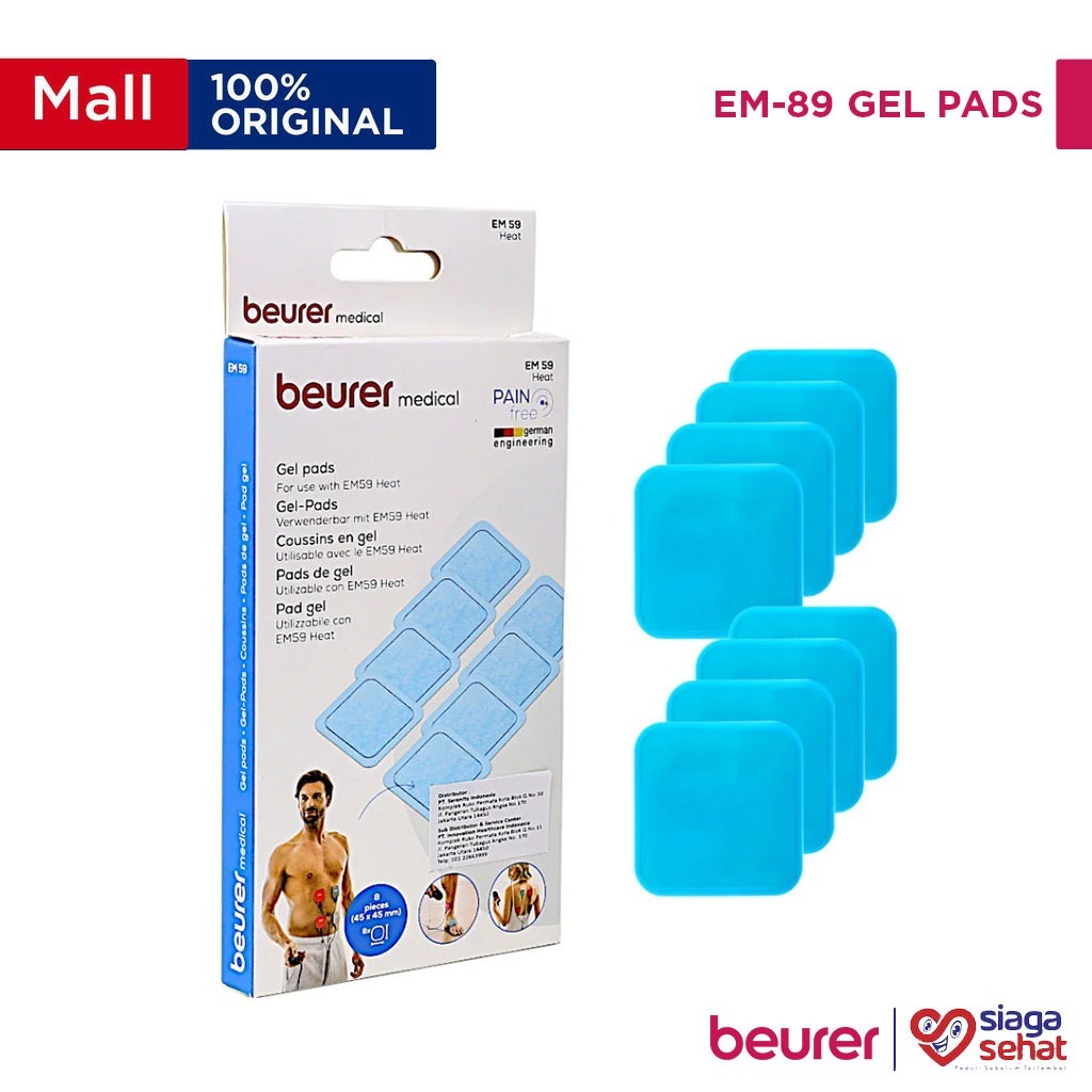 GEL PAD BEURER EM89 TENS EMS Massage & Heating (Hanya pad tidak termasuk alat)