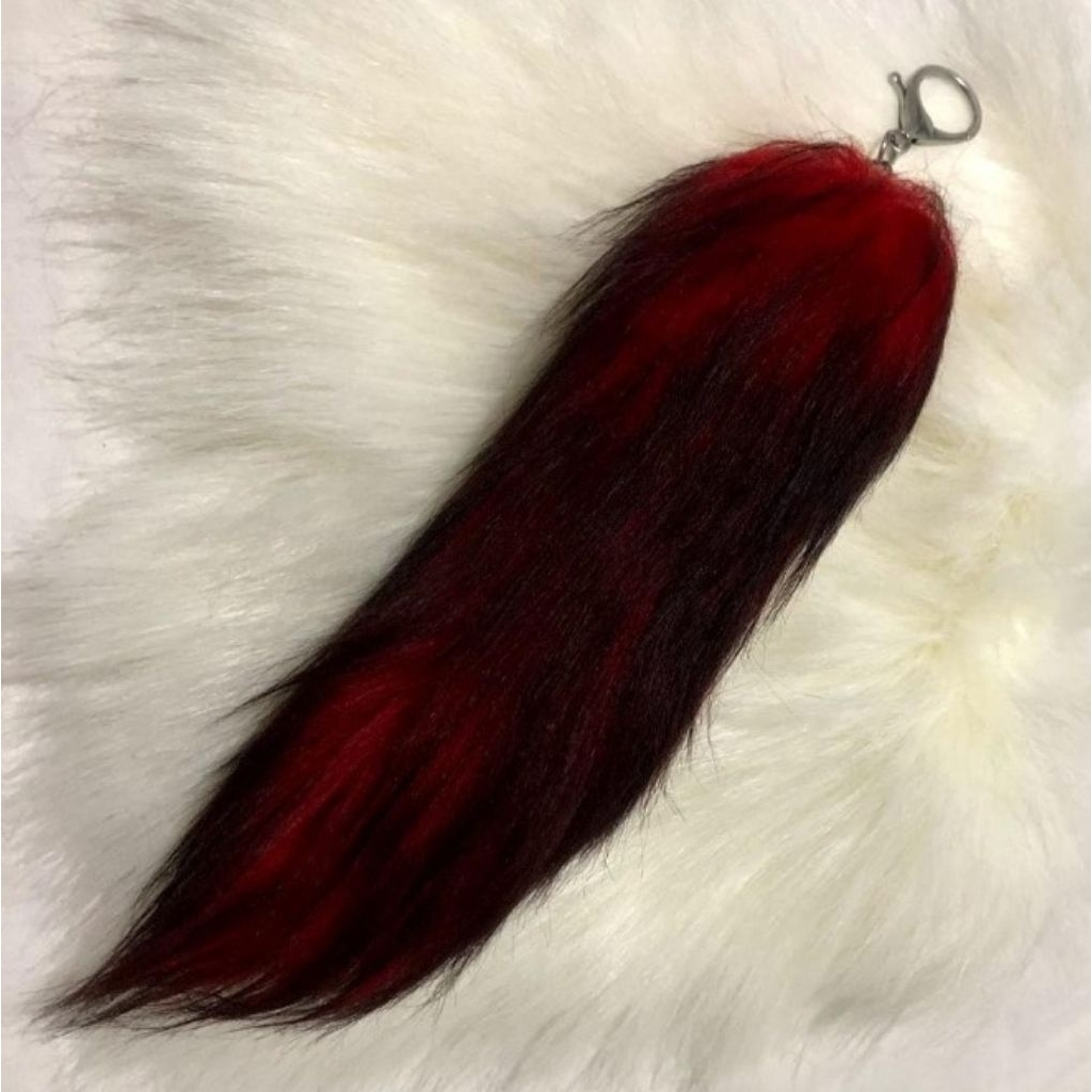 Tail keychain alt vkei emo gantungan kunci bulu