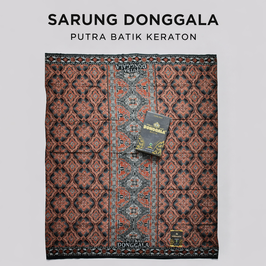 Sarung Donggala Putra Batik Keraton Motif Terbaru