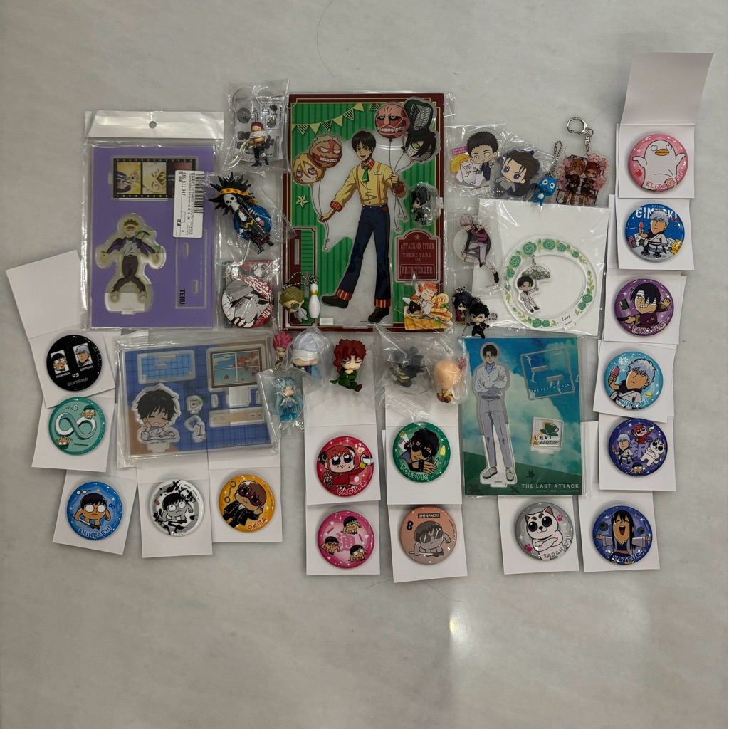 Attack on Titan Jojo Fairy Tail Jujutsu Kaisen Gokuto Jihen One Punch Man Gintama Mob Psycho One Pie