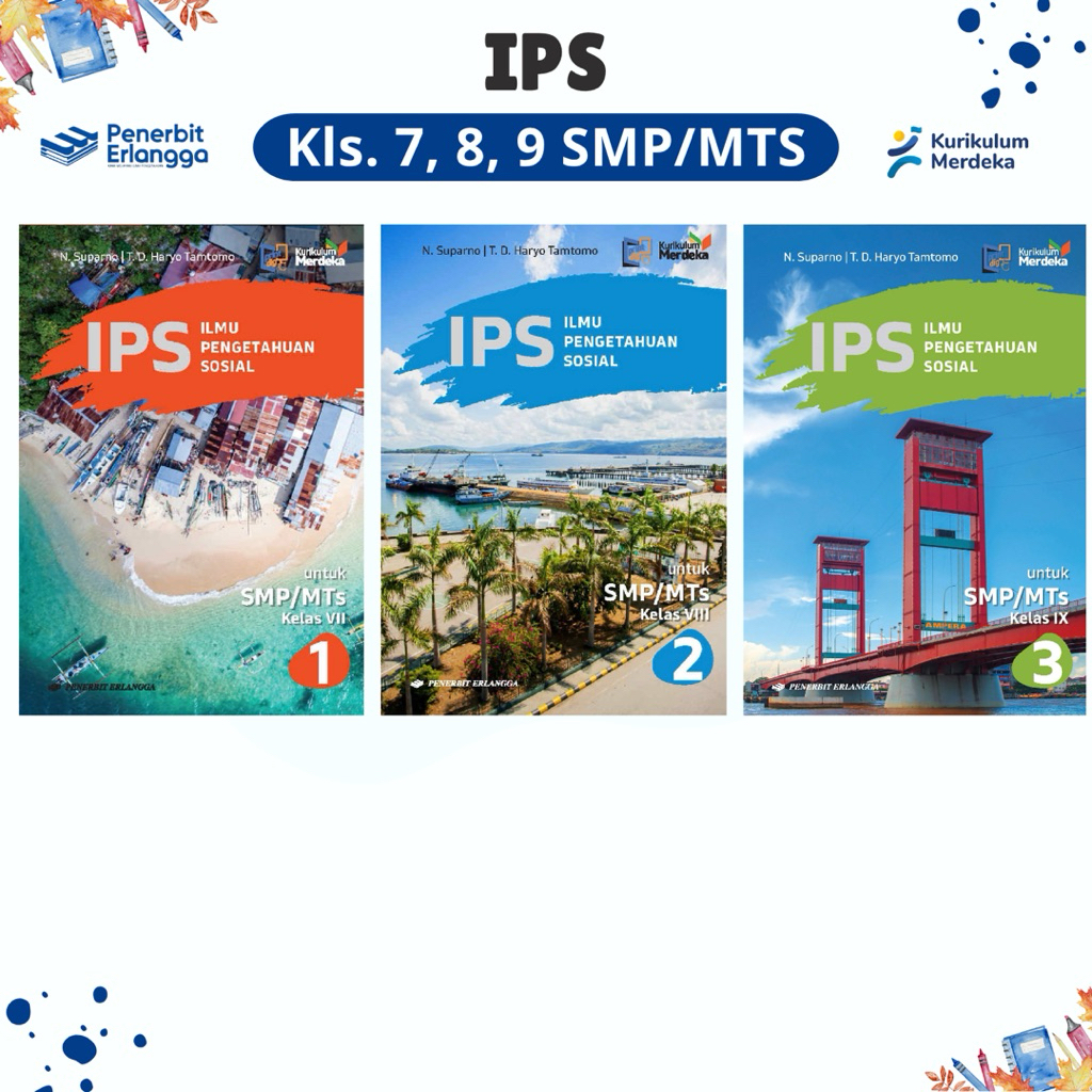 BUKU IPS KLS. 7, 8, 9 SMP/MTS - PENERBIT ERLANGGA