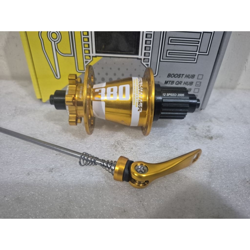 Freehub Strummer HM 380 microspline QR 32 hole HFH sepeda MTB disc brake 6 pawls suara super Tawon 1