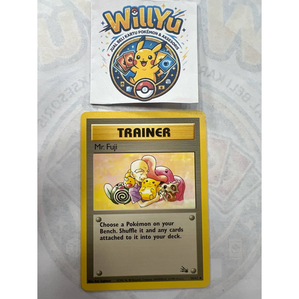 Mr.Fuji Trainer Pokemon Card Kartu 1999 58/62 ENGLISH INGGRIS