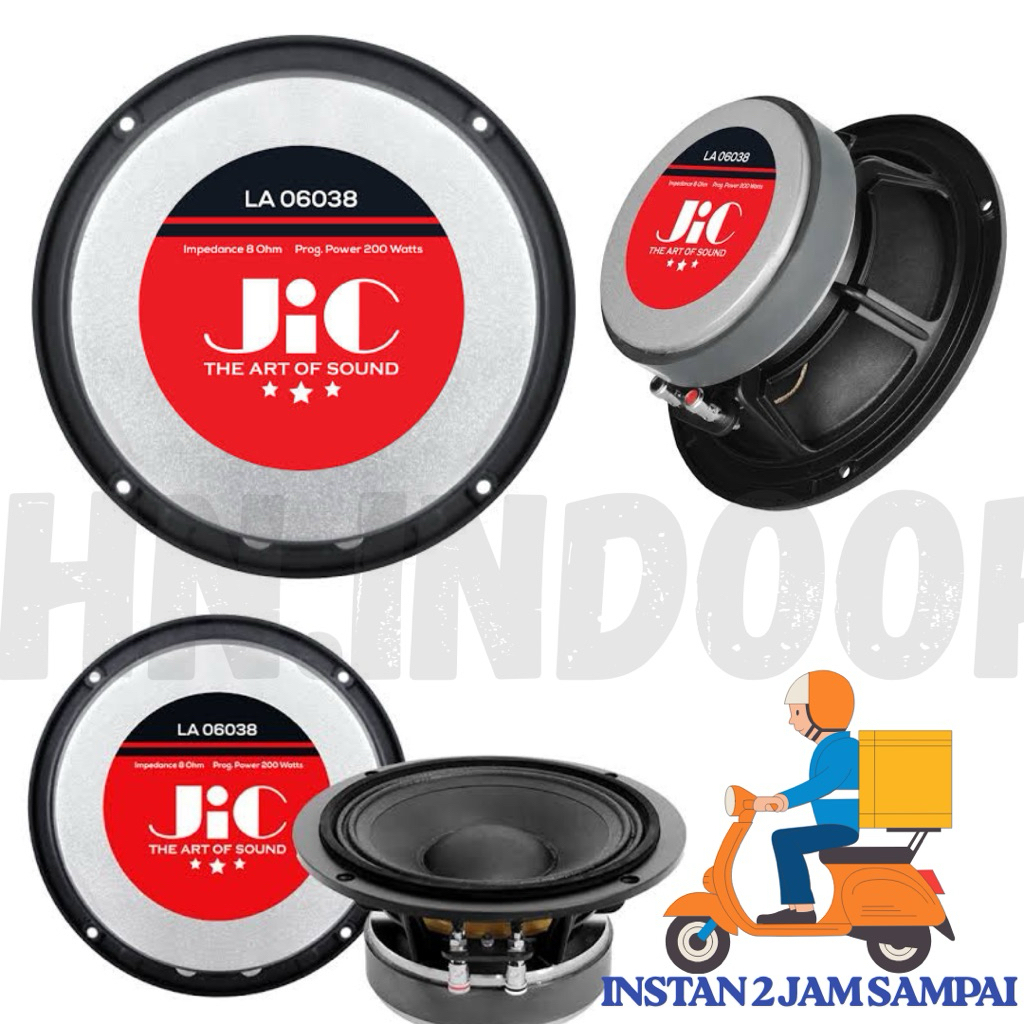 Speaker Sound JIC LA 06038 Speaker 6 Inch Middle ORIGINAL Suara Bass Jernih Lancar Jaya