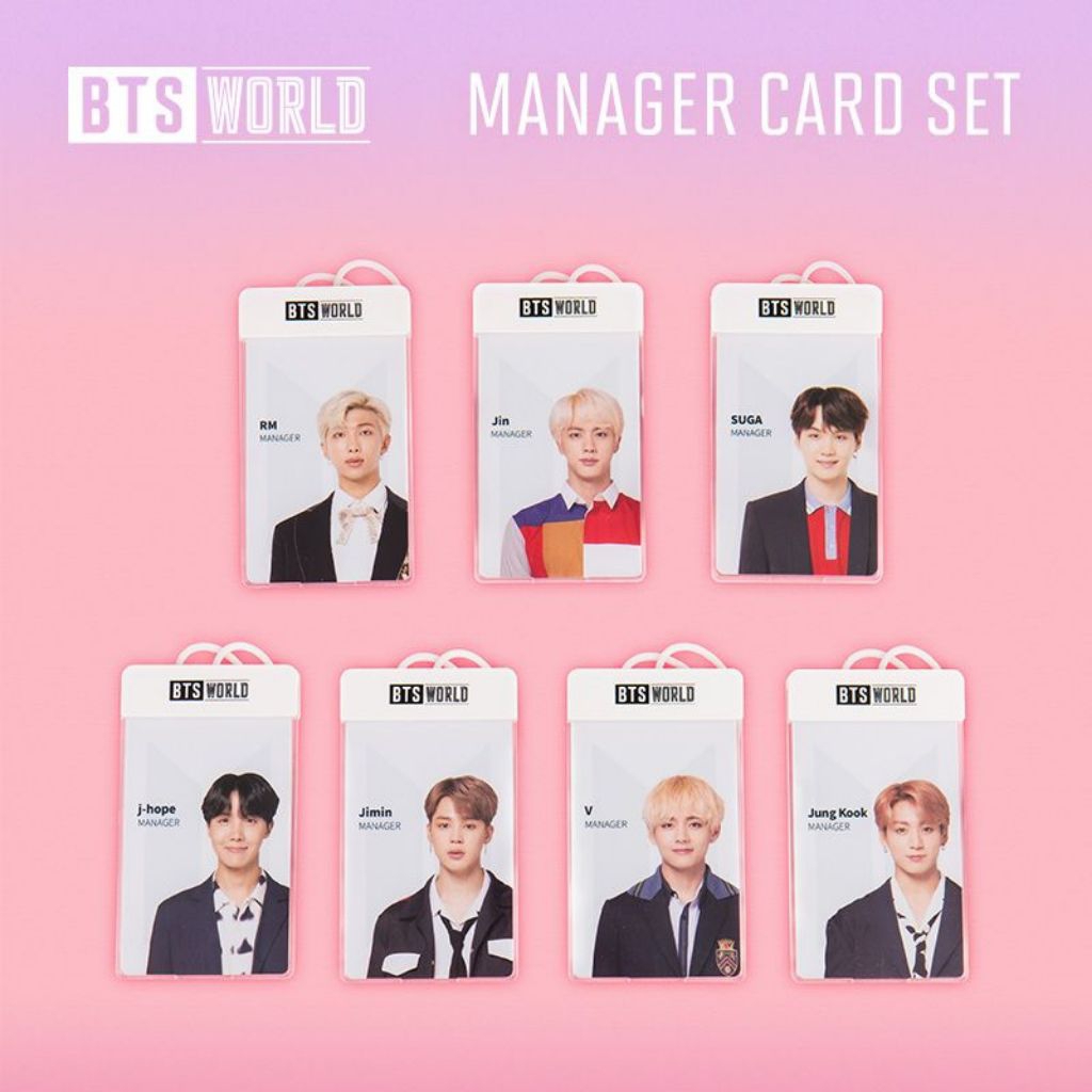 BTS World Manager Card set dan ID Magnet