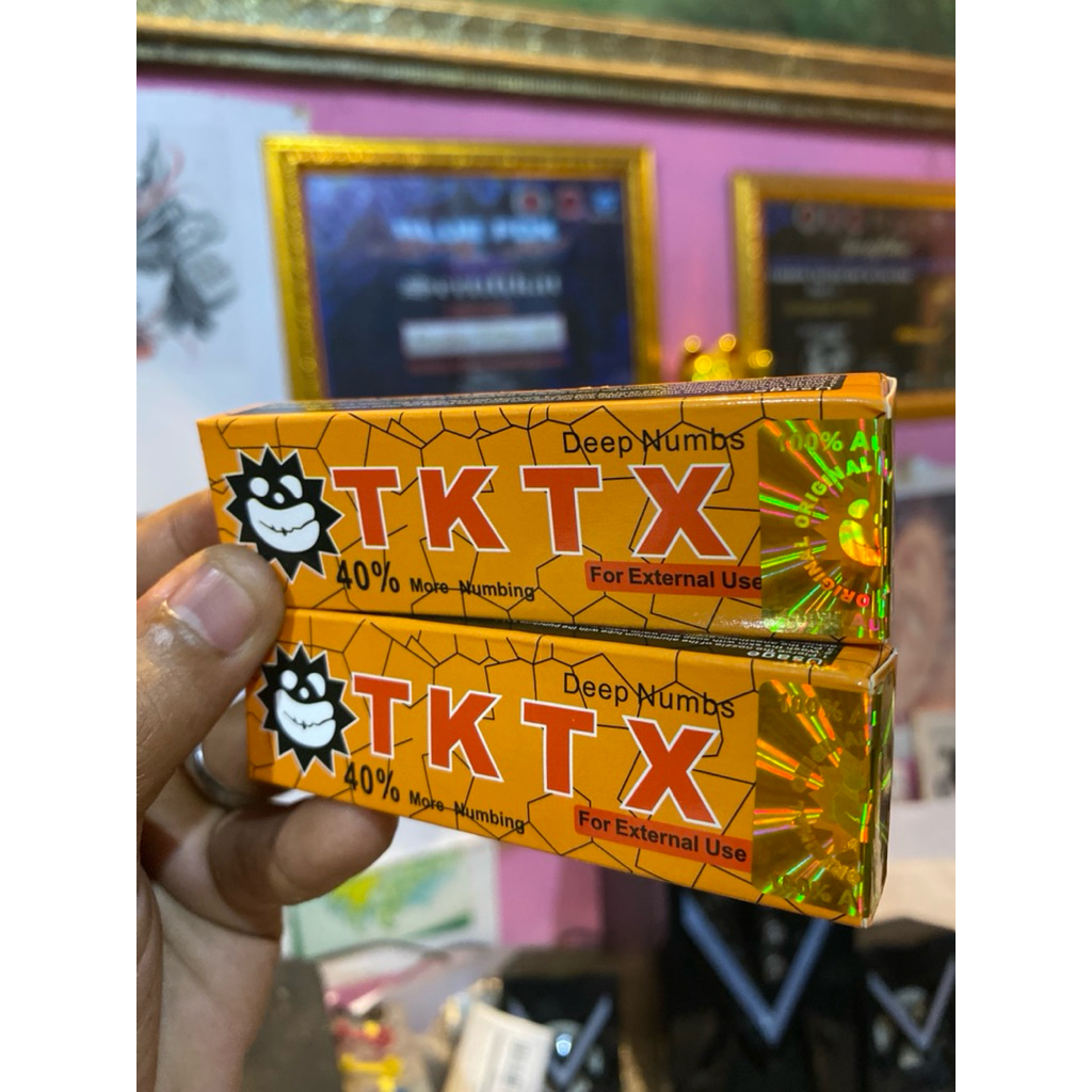 Tktx Gold numb 40% Kebal Tattoo sulamalis/dermapen/laser 1000% Original