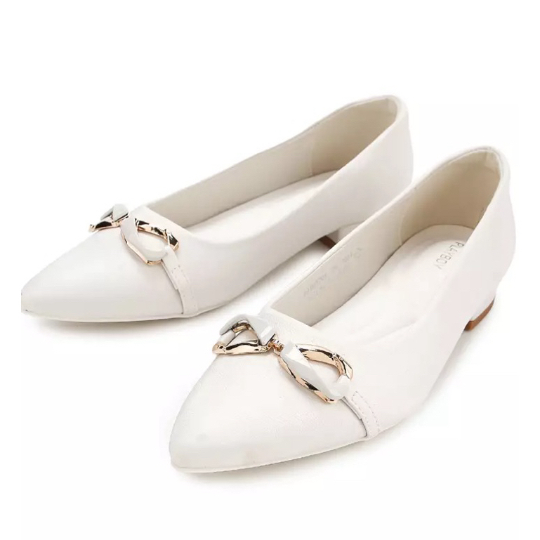 PSPGN.CO | original branded Playboy valleta Off white PB0097OW sepatu wanita heels slip on