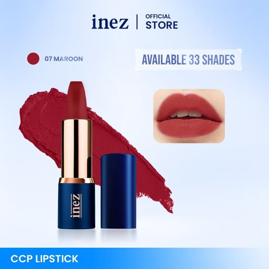 lipstik maroon inez kosmetik