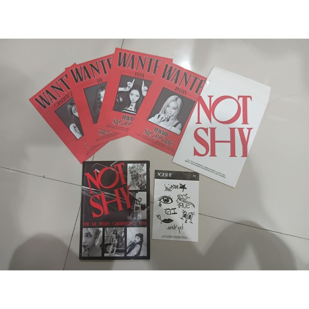 Itzy NOT SHY Unsealed album + benefit