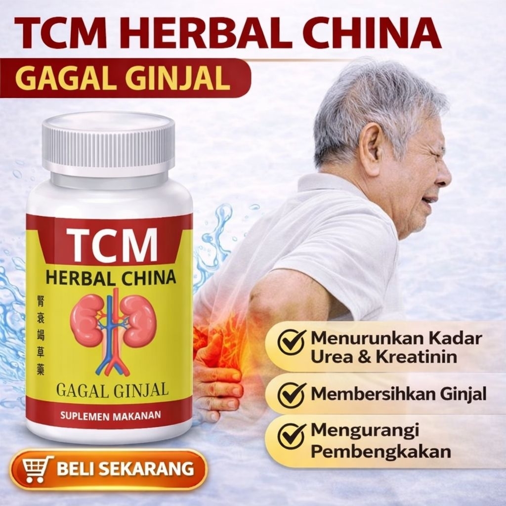 TCM Gagal Ginjal Herbal China Membantu Menurunkan Ureum dan Kreatinin Dalam Darah Nutrisi Ginjal Seh