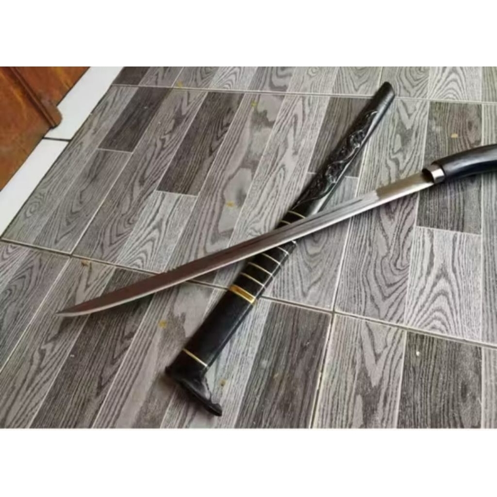 Pisau baja super tajam / Golok baja asli / pedang samurai panjang /