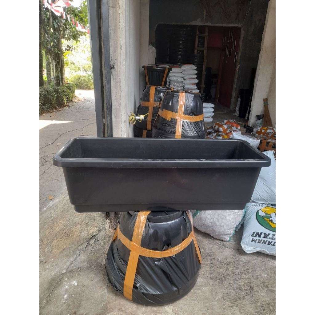 Pot panjang plastik sgp grace 90cm - pot plastik panjang 90cm