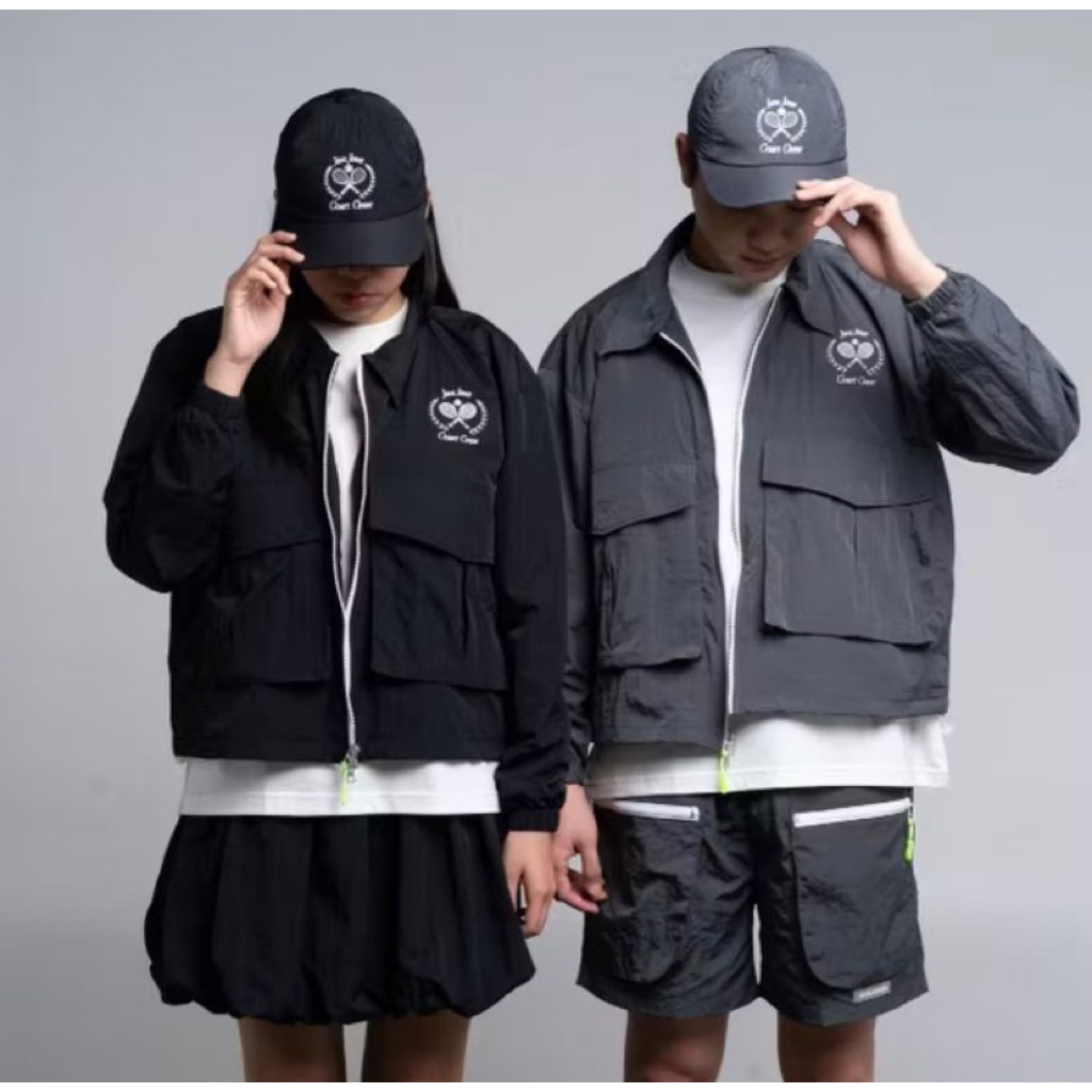 Java Jones - Utility Boxy Sampras After Tennis Jacket in Black