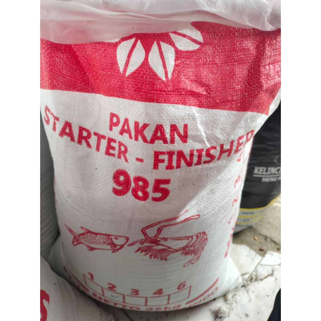 1kg pakan pelet ikan,udang STARTER-FINISHER 985