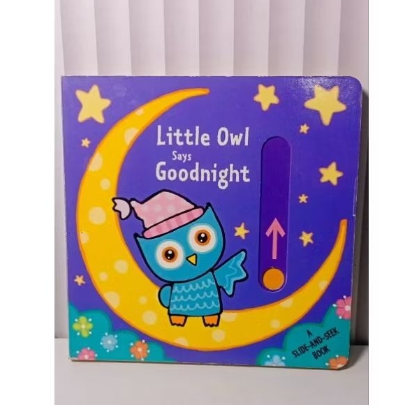 (PRELOVED BUKU ANAK) Boardbook slide little owl