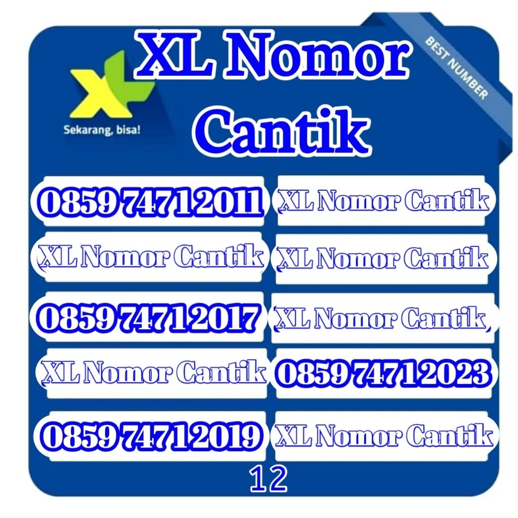 promo kartu perdana XL nomor cantik 11digit