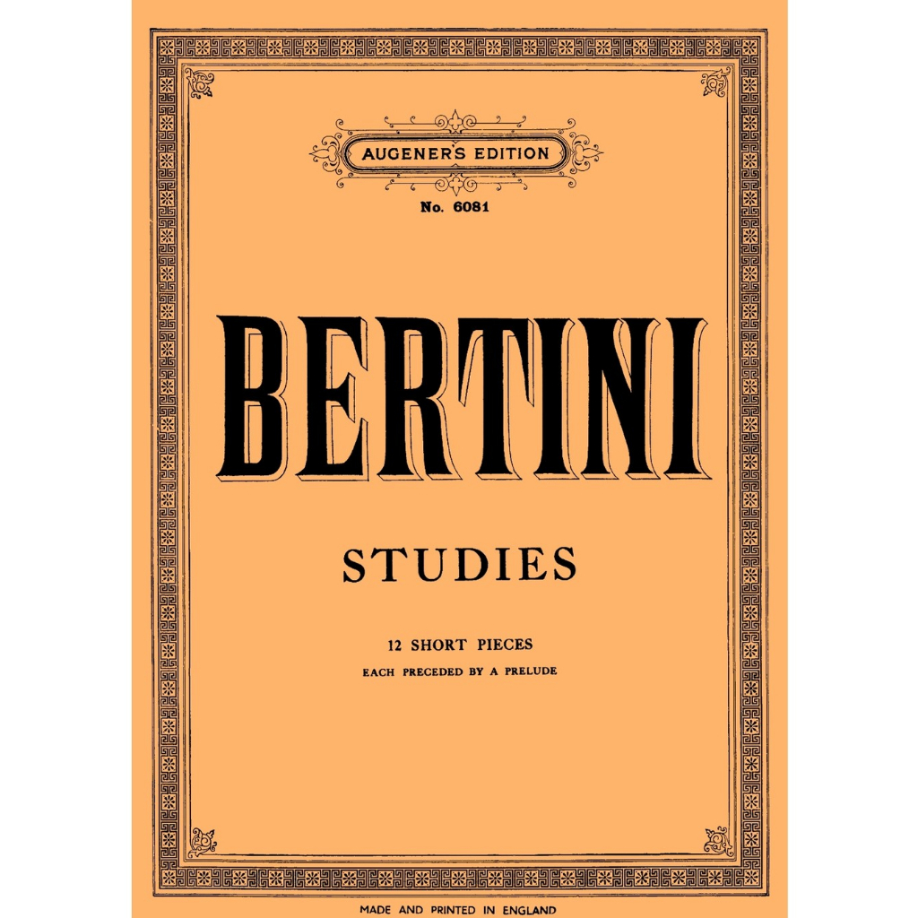 Buku Piano Bertini - 12 Short Pieces
