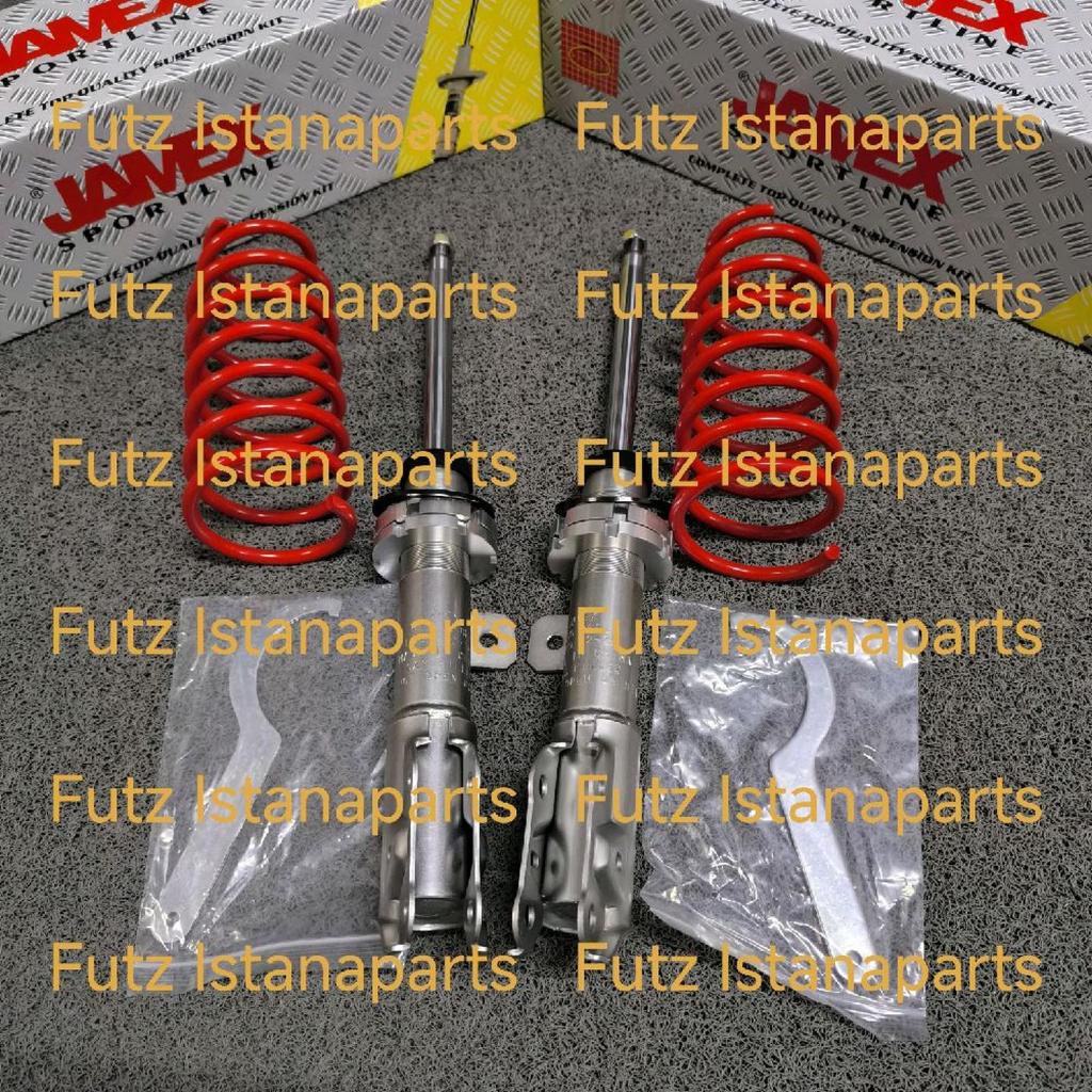 Coilover Shock Breaker Merk JAMEX ADJUSTABLE TOYOTA AGYA / DAIHATSU AYLA TH 2013 - ON Depan Original
