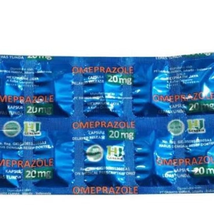 Omeprazole Hj 20 mg per 1 lembar 10 tab