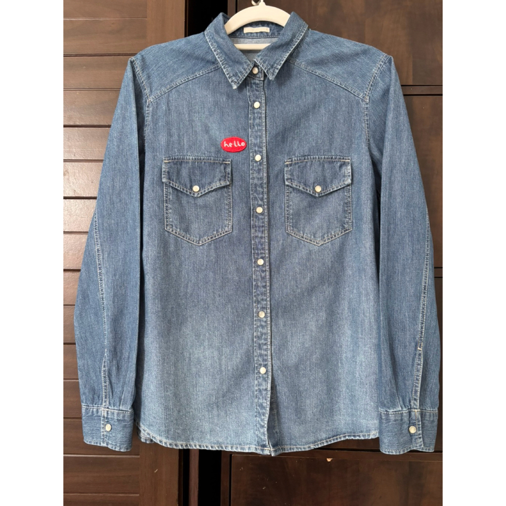 Kemeja Denim GU Size S Prluv