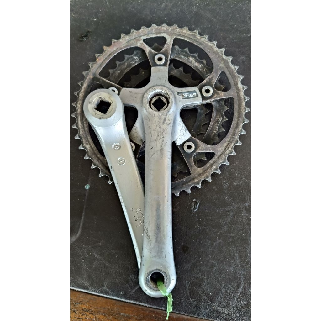 crank sepeda mtb vintage oval merk Shimano
