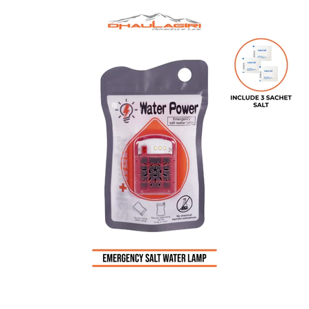Lampu Emergency - Emergency Salt Water Lamp – Lampu Darurat Tanpa Baterai dan Tanpa Charge