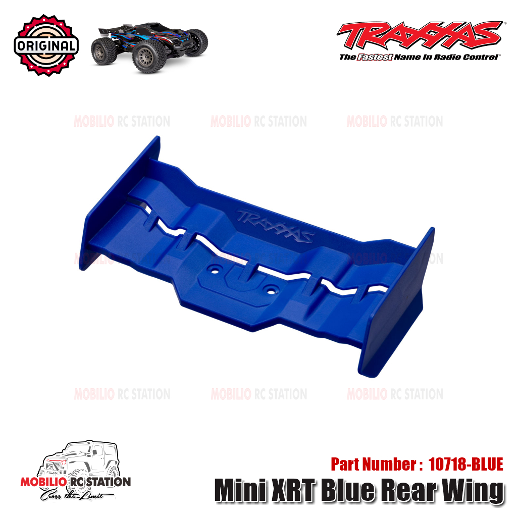 Traxxas Part #10718 Mini XRT Black / Blue Rear Wing
