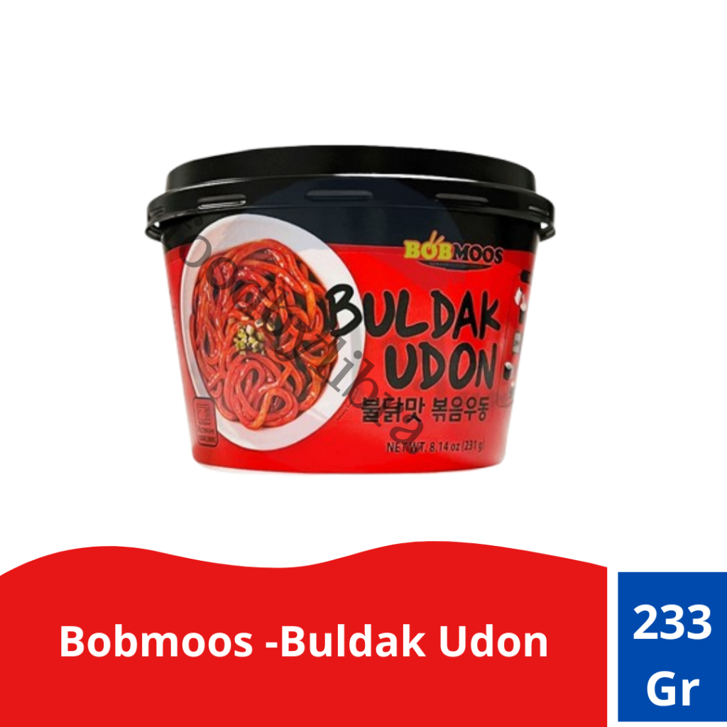 Bobmoos Buldak Udon – Pedas Gurih Korea (233gr)