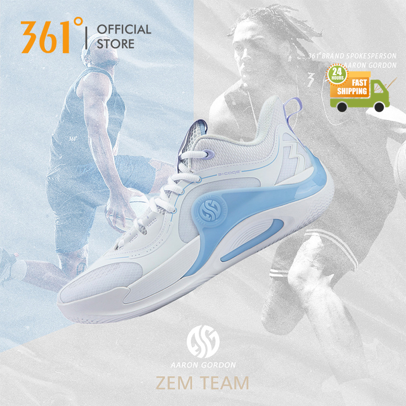 361 Degrees Zen team Men Basketball Shoes Wear-Resistant Non-Slip Breathable Training | Sepatu tenis