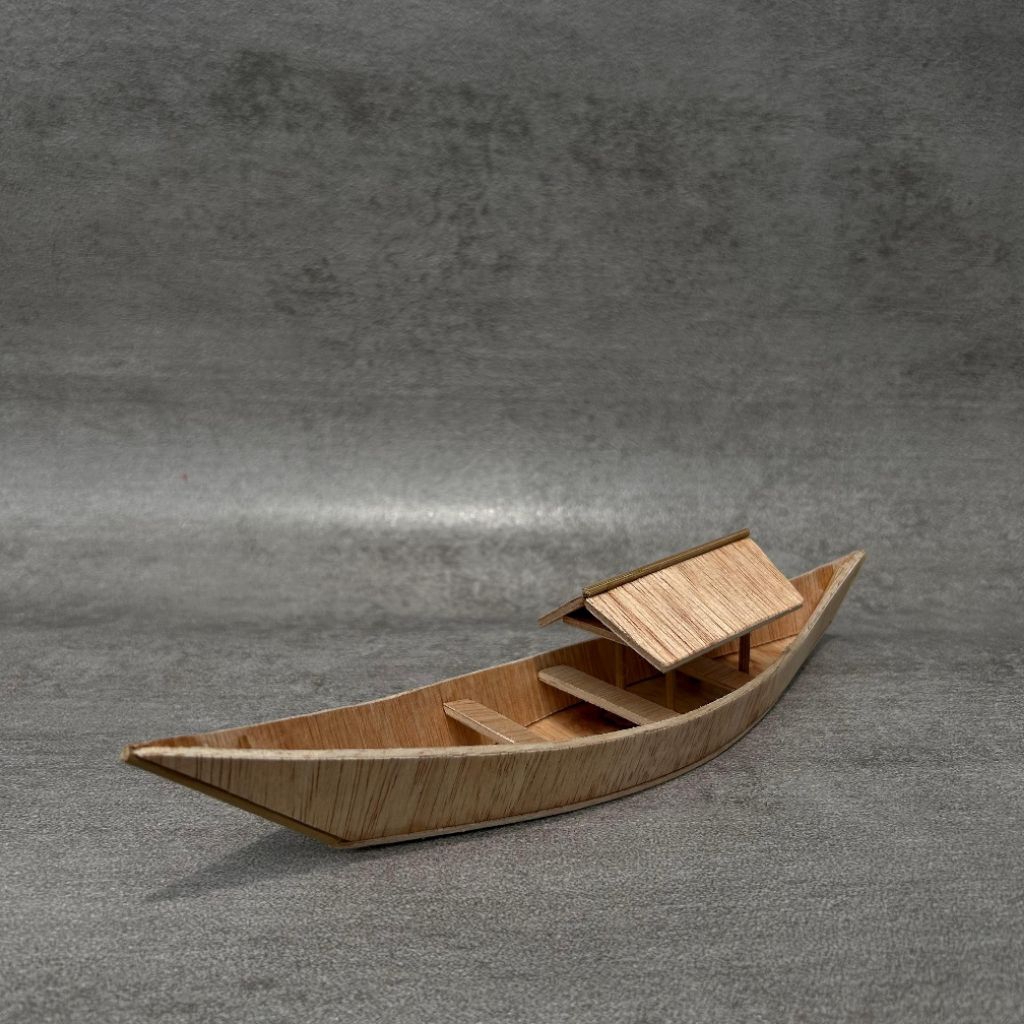 Miniatur Perahu Nelayan prakarya Sekolah Replika Perahu nelayan Dari Kayu