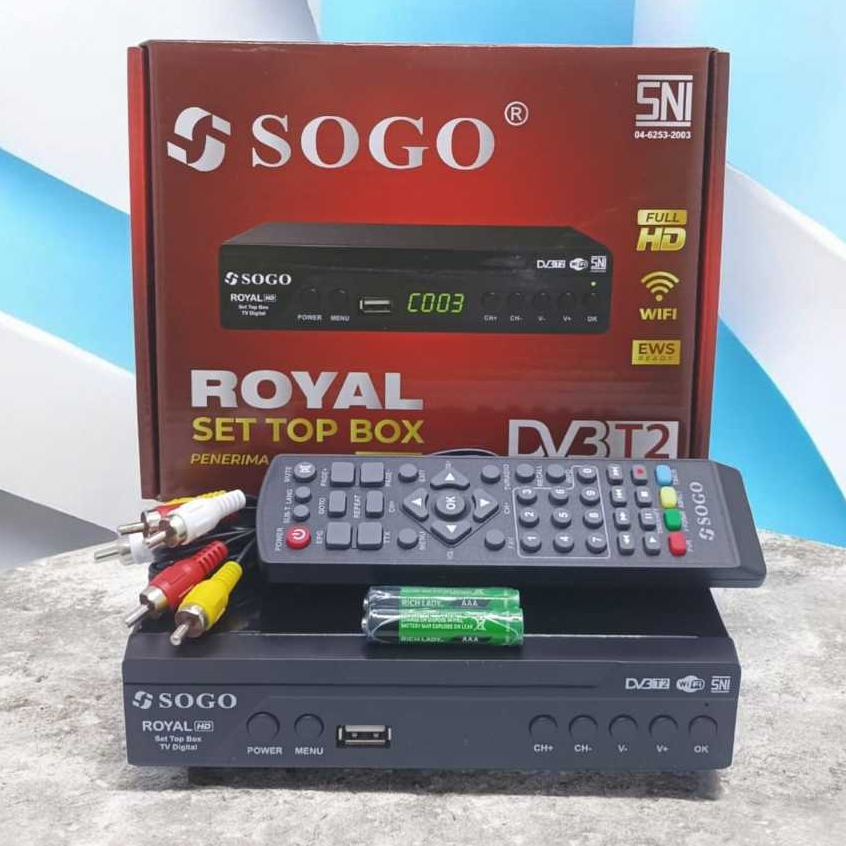 Set Top Box STB SOGO ROYAL Merah DVBT2