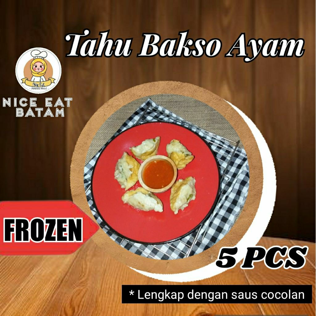 [Khusus Batam] Tahu Bakso / Tahu Isi Baso Ayam Frozen Food Halal Isi 5 Pcs