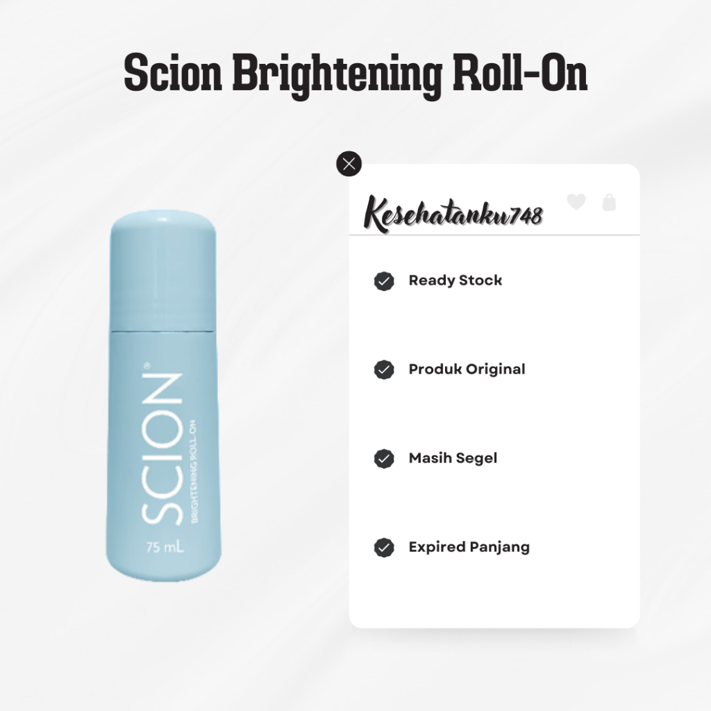 Exp 2028. Scionn Deodorant Roll On Isi 5 Pcs Skin Brightening Pencerah Ketiak Nu Skinn