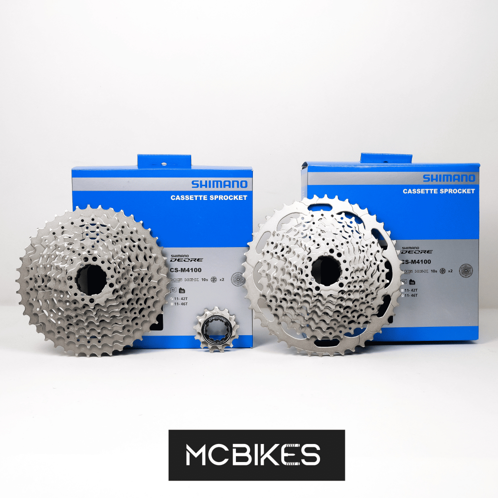 Shimano Deore CS-M4100 Cassette 10-Speed - Sprocket Sepeda MTB 10 Speed - 11/42T 11/46T