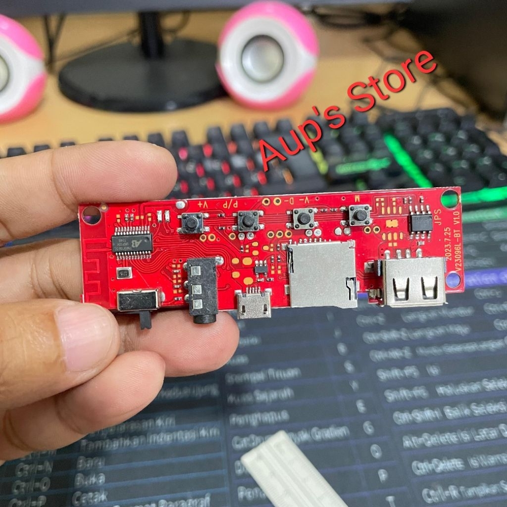 Modul Rakitan MP3 Bluetooth Mic dengan Fitur Karaoke