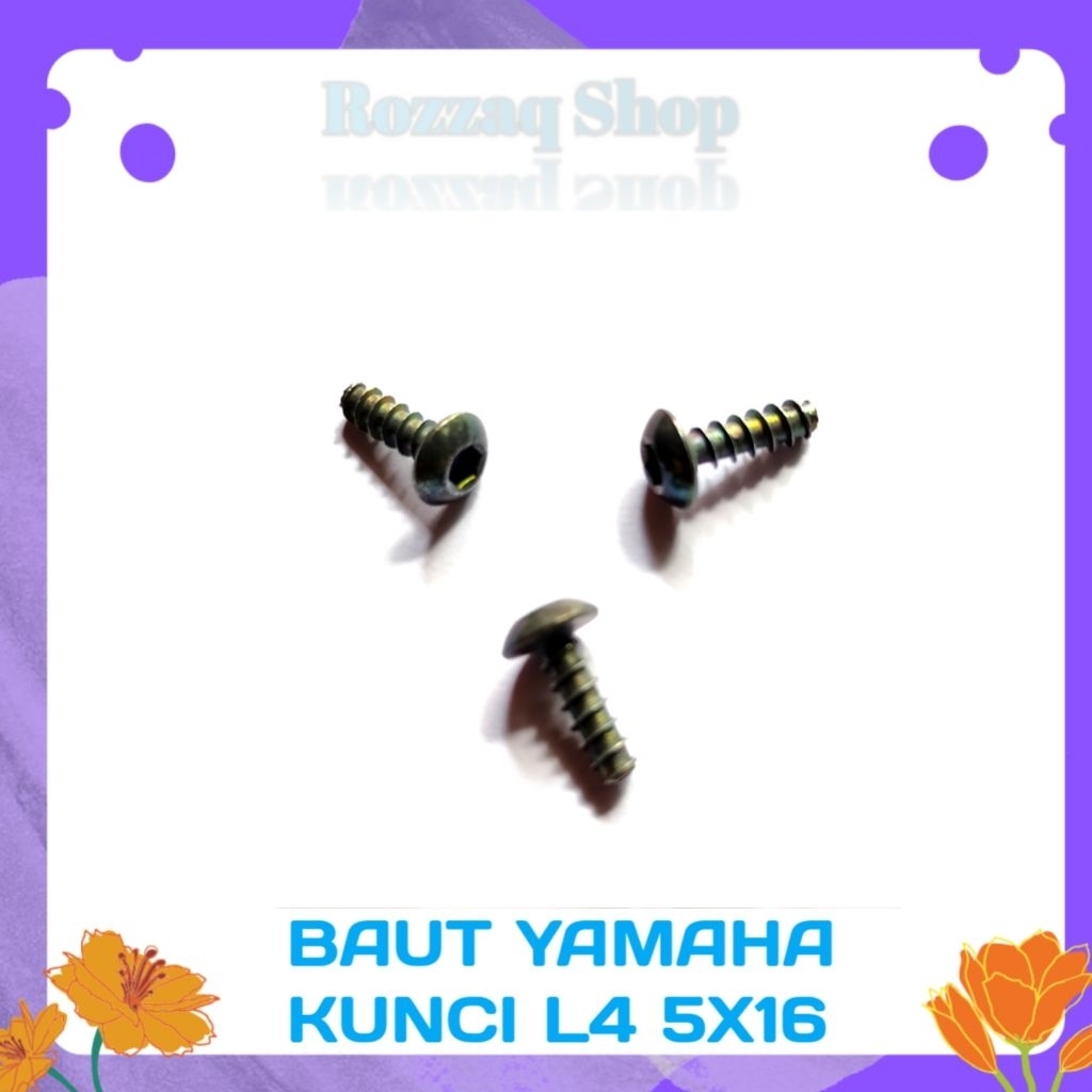 50 PCS BAUT HIJAU KUNCI L BAUT YAMAHA HIJAU KUNCI L4 BAUT BODY YAMAHA MURAH BAUT BODY MOTOR YAMAHA S