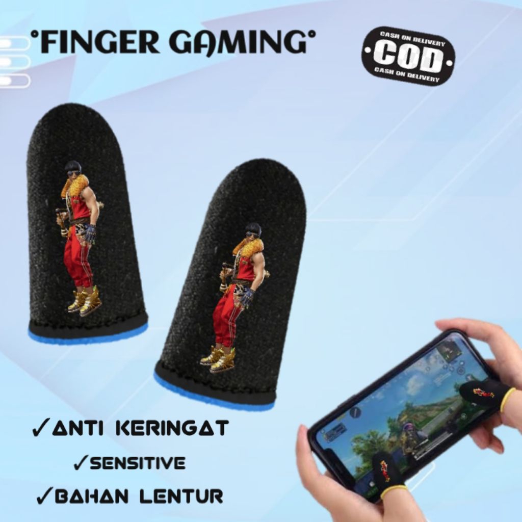 Sarung Jempol Gaming Hero Mobile Lagends mlbb ( Fighter ) Anti Keringat