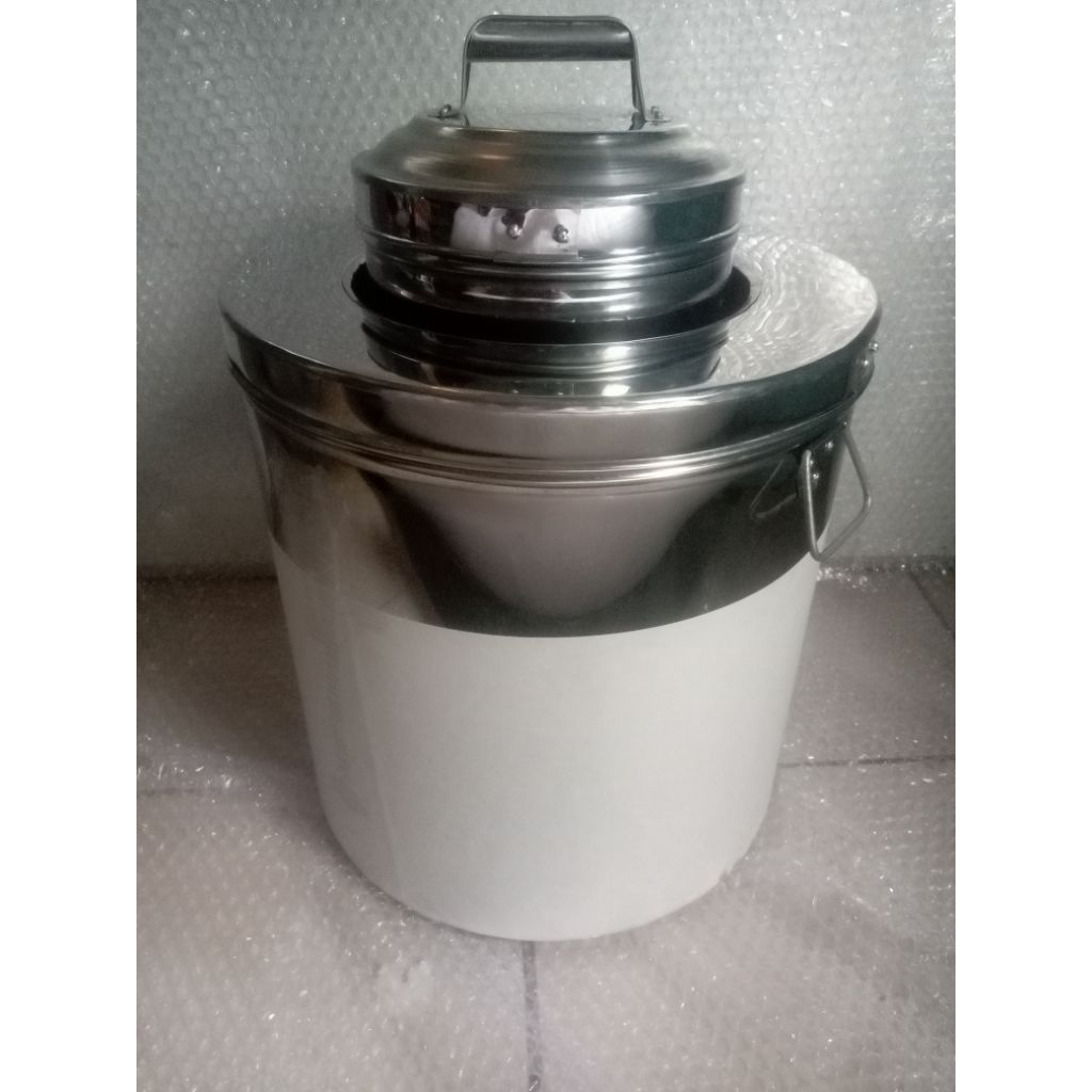 dandang es putar/es Doger stainless ukuran 10 liter asli tebal