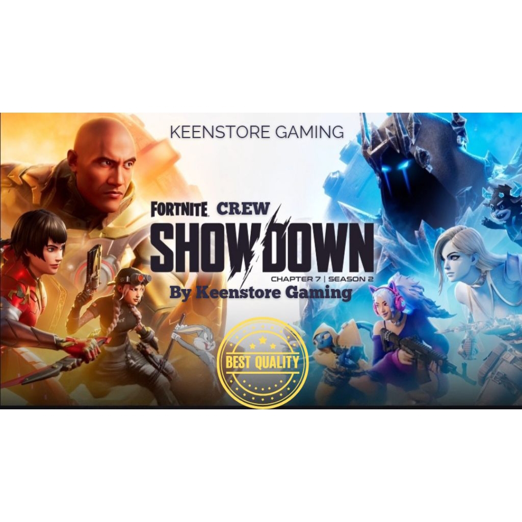 FORTNITE CREW NEW BATTLE PASS INCLUDE 6 BENEFIT [BY KEENSTORE GAMING]