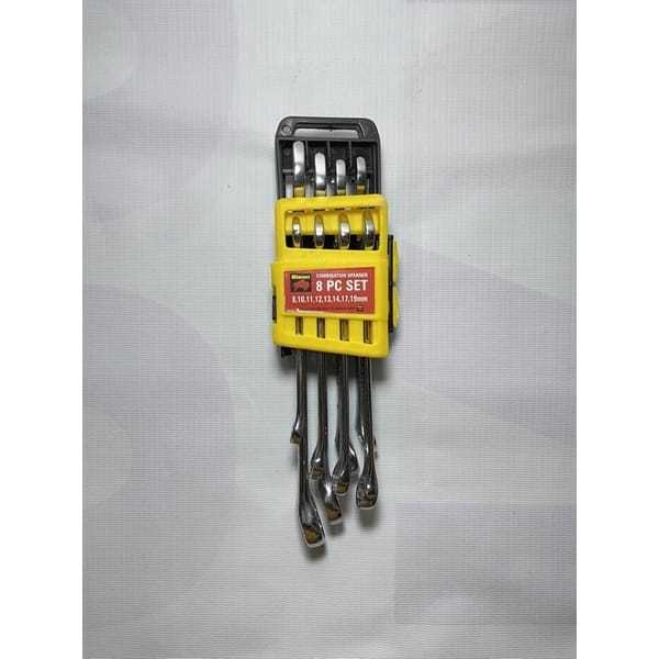 kunci ring pas set 8pcs bison / kunci ring pas set 8-19mm bison / kunci ring pas set 8pcs / bison ku