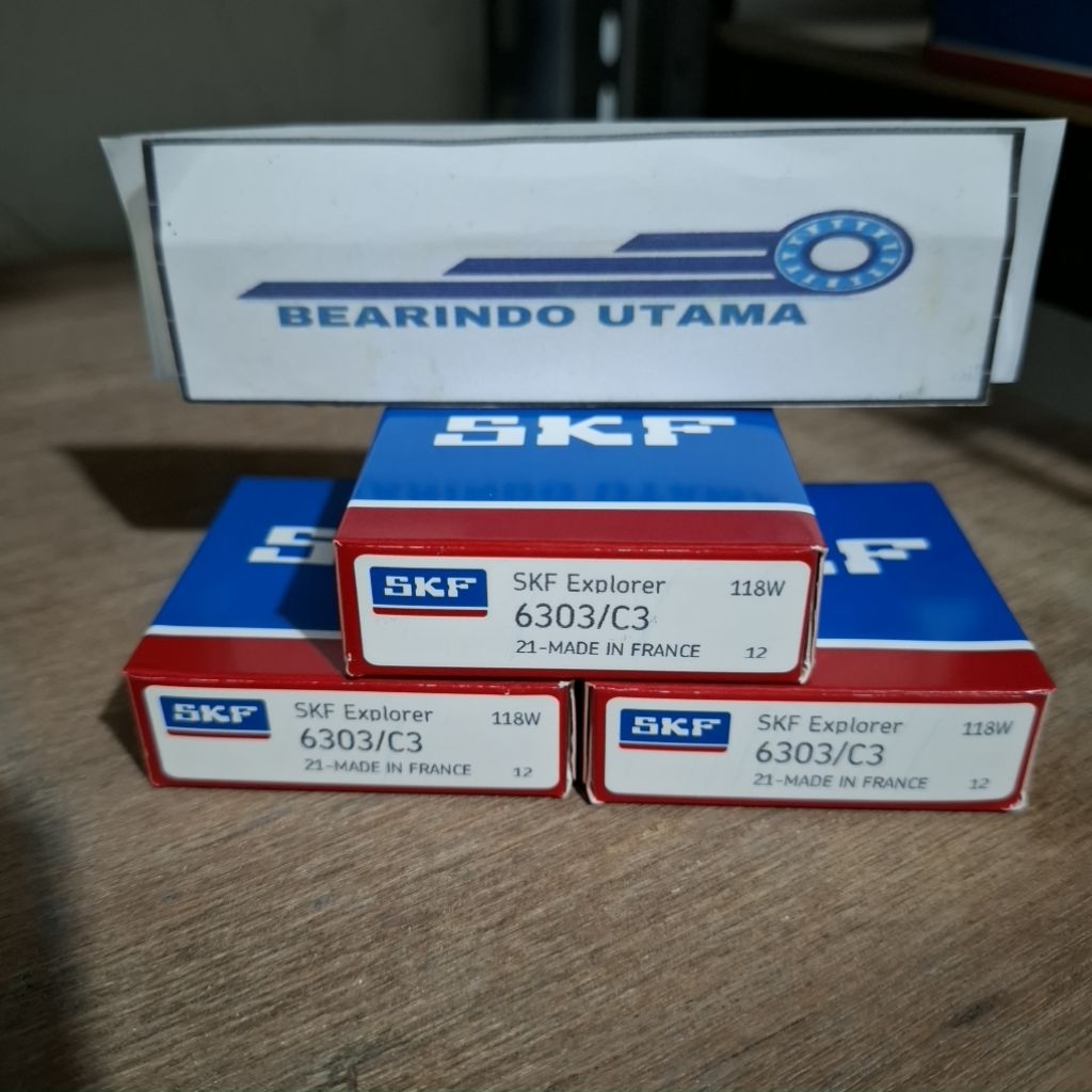 BEARING 6303 C3 / 6303/C3 SKF POLOS TANPA TUTUP
